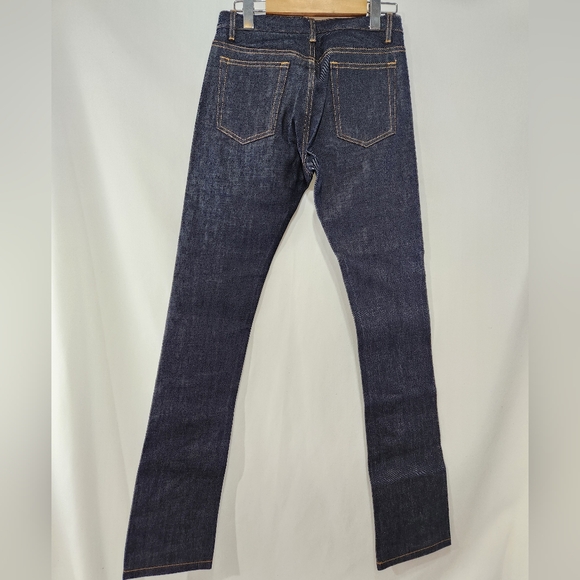 BNWT A.P.C. New Cure H 100% Cotton Dark Indigo Raw Rigid Denim Slim Jeans sz 26 - Picture 9 of 10
